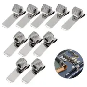 BTSKY Stainless Pen Holder Clip for Notebook and Clipboard with Spring 5 Top &