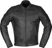Modeka Hawking II Motorcycle Leather Jacket, black, Size M for Men