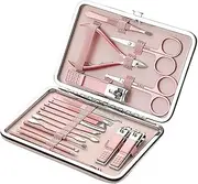 Nail Clippers Kit Manicure Set Household Ear Spoon Scissors for Men Nail Clippers Rose Gold 18piece Diagonal Exfoliating Stainless Steel Manicure Pedicure Kit