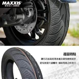 【MAXXIS 瑪吉斯】MA-3D 鑽石胎 速克達通勤專用-12吋輪胎(110-70-12 47L MA-3D)