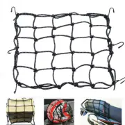 6 Hook 15" x15" Motorcycle Cargo Net for Helmet Motorbike Bungee Luggage Mesh