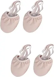 Baluue 2 Pairs Dance Training Shoes Ankle Support Satin Pointe Shoes Size 37 Comfortable for Long Dance