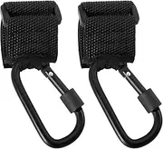UTHCLO 2Pcs Stroller Hanger Hooks for Nursery Bag Holder Pushchair Hook for Strollers Durable Hanging Storage for Shopping Bags and Grocery Bags