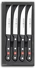 Wusthof Gourmet Four 4-Piece German Precise Laser Cut High Carbon Stainless Steel Kitchen Steak Knife Set – Model 9729