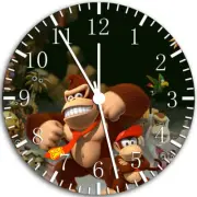 Donkey Kong Frameless Borderless Wall Clock Nice For Gifts or Decor W88
