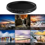 Camera Lens Fader Variable ND Filter Adjustable ND2 to ND400 Neutral Density AU.