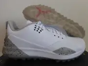 NIKE JORDAN ADG 3 "GOLF CLEATS" WHITE-FIRE-TECH GREY-BLACK SZ 7.5 [CW7242-100]
