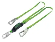 Honeywell Miller BackBiter 8798B/6FTGN 6ft Tie-Back Twin-Leg Lanyard, Green