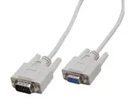 Cabac 1.8m DB9M-DB9F 2M Data Cable Serial Extension