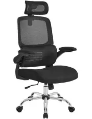 [OOS Living] Hana High Back Fabric Seat Ergonomic Office Chair in Black