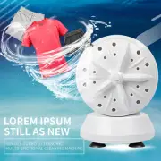 24W Portable Mini Travel Washing Machine Double-Turbine 4-Speed Adjustable A6B9
