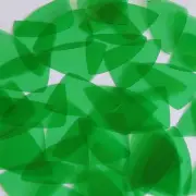 Sequin 24 x 40mm Shape Fish Scale Vinyl Go Go Trans Green. Made in USA