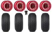 Fuel Rincon Bdlk 15" Wheels Red 30" Regulator 2 Tires Polaris RZR XP 1K / PRO XP