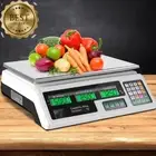 Digital Kitchen Weighing Scales 40kg LCD Display Platform Scale – White