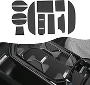 SXCY for 2025 Volvo EX30 Cup Holder Inserts Liner 2025 EX30 Door Slot Mats 2025 EX30 Accessories Cupholder Inserts Liner 2025 EX30 Accessories Console Liner Waterproof Mats (2025 EX30 Black)