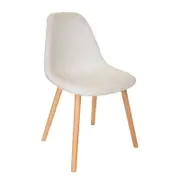 SKDL Replica Eames DSW Hal Inspired Chair Textured Ivory & Natural