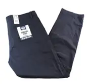 Dockers Mens Khaki Pants New 38 x 32 Navy Blue Flat Front Slim Fit Signature