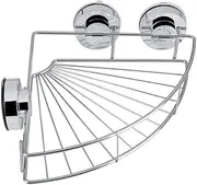 Triangle Stainless Steel Shelf Storage with Vacuum Suction Cup Kitchen Shower Corner Bathroom Shelf Floating