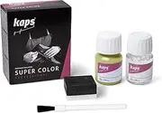 Dye with Primer for Natural and Synthetic Leather Shoes, Kaps Super Color and Preparer, 70 Colours (173 - Pale Green)