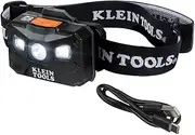 Klein Tools A-56048 400 Lumens Rechargeable Headlamp with Fabric Strap