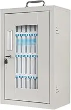 Cell Phones Storage Cabinet, with Handle Storage Locker Box, Aluminum Alloy Clear Box,for Office Classroom (Size : 32)