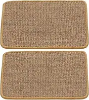 2Pcs Sisal Mat, 12x16 Inch Bunny Scratch Pad Forage Grass Mat for Guinea Pig Cat Cage Indoor Essentials