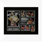 Manny Pacquiao Signed & Framed Memorabilia - Black/Silver Limited Edition