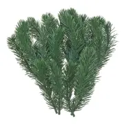 4.5" Artificial Green Pine Needles, 24 Pack Branches Twigs Stems Pick, Style 2