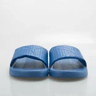 PUMA 中大尺碼 Popcat Premium 運動拖鞋-藍 362458-03