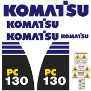 Decal Sticker Set Komatsu PC130-8 Digger Excavator Decal Set