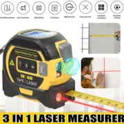 3 in 1 Digital Laser Tape Measure 130Ft/40M Laser Distance Meter Auto Lock Measu