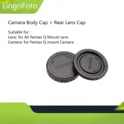 Camera Body Cap + Rear Lens Cap for Pentax Q Mount Lens Camera Q-S1 Q7 Q10
