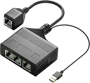 Ronyme RJ45 Ethernet Splitter RJ45 Connector 1000Mbps with High Speed Network LAN Network Cable RJ45 Splitter Adapter for Cat5 Cat5E, 1to4 1000Mbps Female