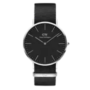 Daniel Wellington Classic 40 Cornwall Silver & Black Watch