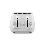 DeLonghi Distinta Moments 4 Slice Toaster - Sunset White