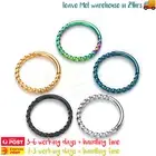 1 Pair Hinged Clickers Sleepers Braided Rings Nose Piercing Body Jewellery