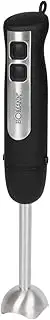 Bomann Hand Blender SM 6028 CB Purée Stick, Hand Mixer, Mixer for Smoothie, Shakes, 2 Level Switch, Multi Chopper, Stainless Steel Rod and Knife, Hanging Eyelet, 800 Watt Motor, Black Stainless Steel