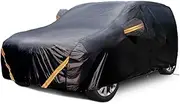 Car Cover for Maserati Grecale Folgore 2023- | Sunproof, Dustproof, Rainproof, with Cotton Lining, Outdoor Car Tarpaulin(Black)