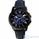 FOSSIL FS5061 IE手錶 藍面 黑框 深藍色錶帶 44mm 男錶