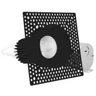Luxrite 3" Trimless LED Black Recessed Light 15W 5CCT 2700K-5000K IC Rated ETL