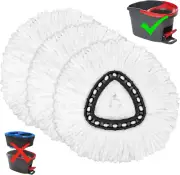 3 Pack Mop Replacement Heads for O-Ceda Mop Replace Head Easywrin Spin Mop Heads