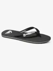 Quiksilver Men's Molokai Flip Flop Sandals Black/Black/White - AQYL100601-XKKW,
