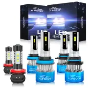 For 2011-2016 Honda CR-Z LED Headlight HIGH LOW BEAM & FOG LIGHT BULBS KIT COMBO (for: Honda)