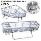 Shower Caddy Wall-mounted Shower Shelf Multifunctional Waterproof Shower Fadfm