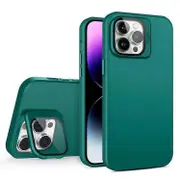 For iPhone 15 Plus Skin Feel Lens Holder PC + TPU Phone Case - Space Blue