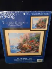 Thomas Kinkade Counted Cross Stitch Kit The Light Of Peace Candamar Designs