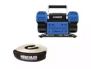 Adventure Kings Thumper Max Dual Air Compressor + Hercules 8000kg Snatch Strap