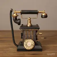 在飛比找蝦皮購物優惠-🔥客製/熱賣🔥複古老式電話機模型擺件客廳書房酒櫃辦公室工藝品