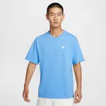 NIKE 上衣 男款 短袖上衣 運動 AS M NSW TEE CLUB MAX 藍 FV0376-412