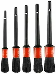 5Pcs Dashboard Car Hair Detail Brush Crevice Dust Cleaning Automotive Detailing
